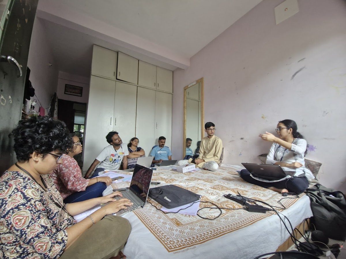 A planning session for a workshop